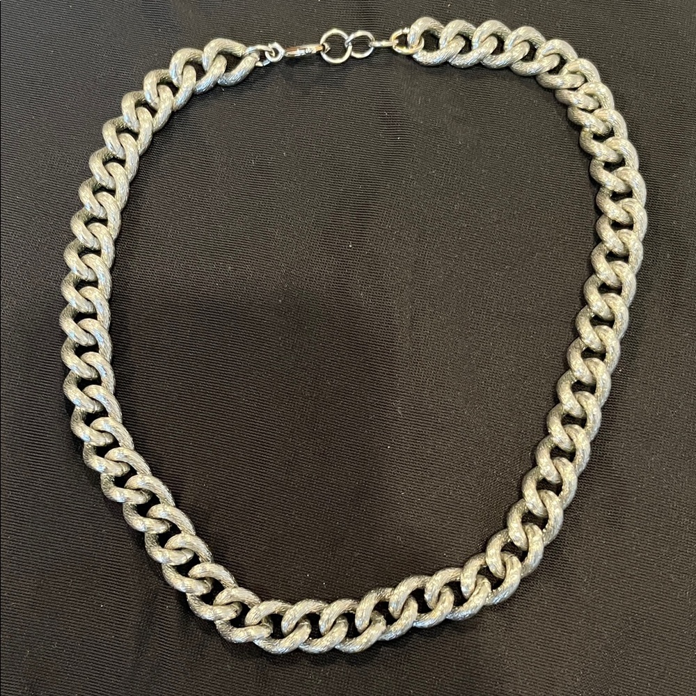 Chunky Silver Chain Necklace